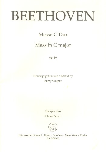 Messe C-Dur op.86&nbsp;&nbsp;für Soli, gem Chor und Orchester&nbsp;&nbsp;Chorpartitur