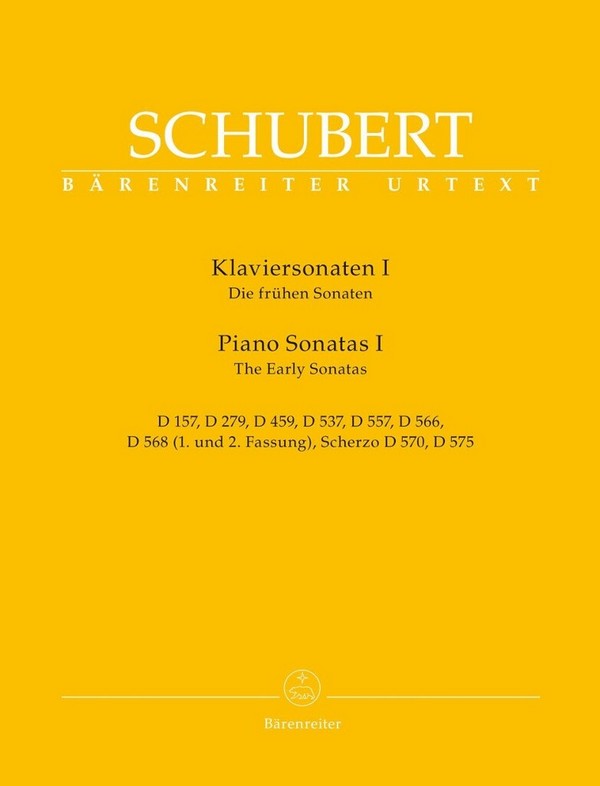 Sonaten Band 1 - Die frühen Sonaten&nbsp;&nbsp;für Klavier&nbsp;&nbsp;