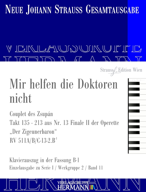 Strauss (Sohn), Johann, Mir helfen die Doktoren nicht RV 511A/B/C-13-2.&nbsp;&nbsp;&nbsp;&nbsp;Klavierauszug