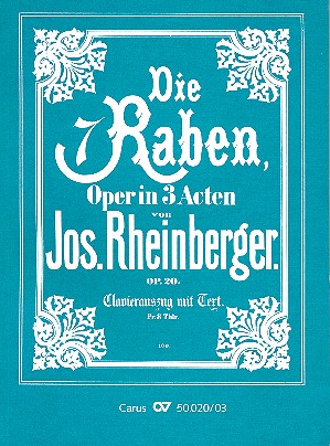 Die sieben Raben op.20&nbsp;&nbsp;Klavierauszug&nbsp;&nbsp;