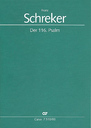 Der 116. Psalm für Frauenchor  und Orchester  Klavierauszug