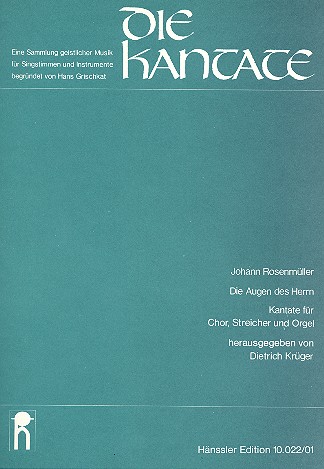 Die Augen des Herrn für gem Chor,&nbsp;&nbsp;Streicher und Orgel&nbsp;&nbsp;Partitur