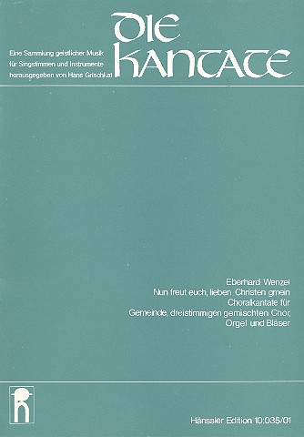 Nun freut euch lieben Christen gmein  für Gemeinde, gem Chor (SAB), Orgel  und Bläser,  Partitur