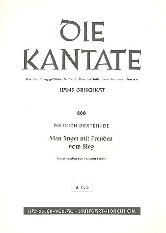 Man singet mit Freuden vom Sieg&nbsp;&nbsp;für gem Chor und Instrumente&nbsp;&nbsp;Viola 2