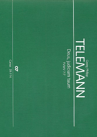 Deus judicium tuum TVWV7:7&nbsp;&nbsp;für Soli, gem Chor und Orchester&nbsp;&nbsp;Partitur