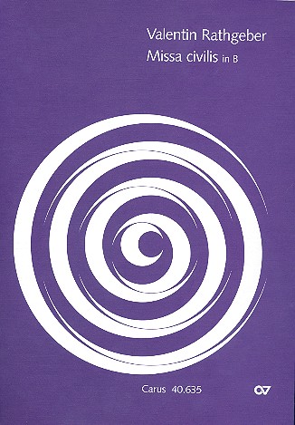 Missa civilis B-Dur op.12,8   für Soli, gem Chor (SAB), Violine und Bc  Partitur