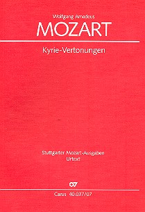 Kyrie-Vertonungen&nbsp;&nbsp;für gem Chor und Orchester&nbsp;&nbsp;Studienpartitur