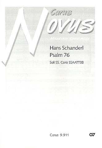 Psalm 76 für gem Chor a cappella  Partitur  