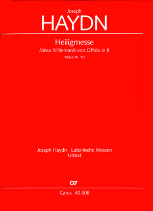 Heiligmesse B-Dur Hob.XXII:10&nbsp;&nbsp;für Soli, gem Chor und Orchester&nbsp;&nbsp;Partitur (lat)