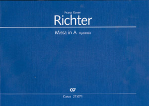 Missa in A für Soli, gem Chor und Orchester&nbsp;&nbsp;Partitur&nbsp;&nbsp;