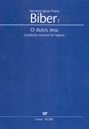 O dulcis Jesu  für Sopran, Violine (scordato) und Bc  Partitur mit Violine in Klangnotation