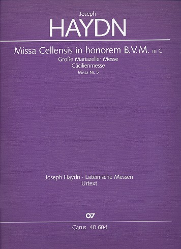 Grosse Mariazeller Messe C-Dur Hob.XXII:5&nbsp;&nbsp;für Soli, gem Chor und Orchester&nbsp;&nbsp;Partitur