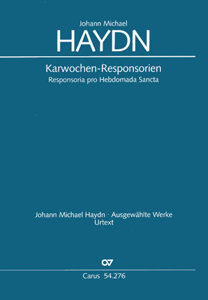 Karwochen-Responsorien  für gem Chor (Orgel und Violone ad lib)  Partitur (lat)