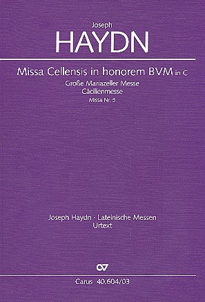 Missa cellensis in honorem BVM C-Dur Hob.XXII:5&nbsp;&nbsp;für Soli, gem Chor und Orchester&nbsp;&nbsp;Klavierauszug