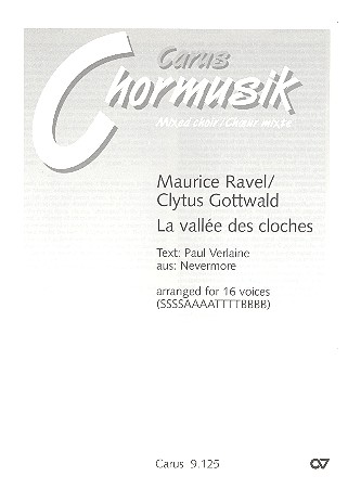 La vallée des cloches für 16 Stimmen&nbsp;&nbsp;Partitur (frz)&nbsp;&nbsp;