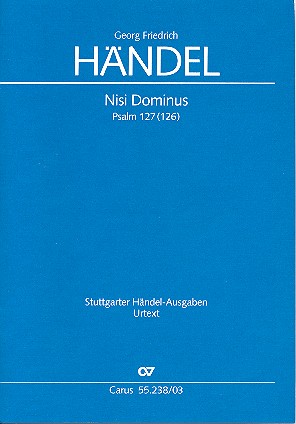 Nisi Dominus HWV238&nbsp;&nbsp;für Soli, gem Chor, Streichorchester und Bc&nbsp;&nbsp;Klavierauszug