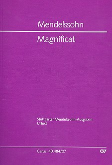 Magnificat D-Dur &nbsp;&nbsp;für Soli, gem Chor und Orchester&nbsp;&nbsp;Studienpartitur