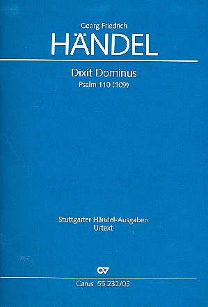 Dixit Dominus HWV232 &nbsp;&nbsp;für Soli, gem Chor, Streichorchester und Bc&nbsp;&nbsp;Klavierauszug