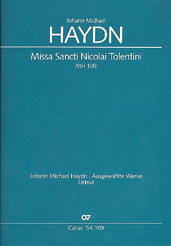 Missa Sancti Nicolai Tolentini MH109  für Soli, Frauenchor und Instrumente  Partitur