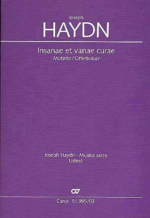 Insanae et vanae curae Hob.XXI:1/13c&nbsp;&nbsp;für gem Chor und Orchester&nbsp;&nbsp;Klavierauszug