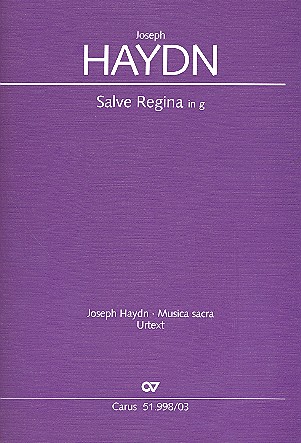 Salve Regina g-Moll Hob.XXIIIb:2&nbsp;&nbsp;für Soli (SATB), gem Chor ad lib, Streicher, Orgel und Bc&nbsp;&nbsp;Klavierauszug