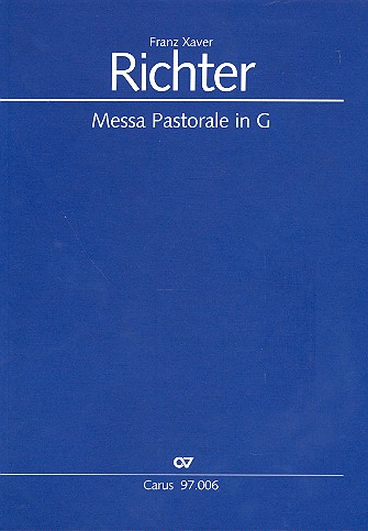 Messa pastorale G-Dur für Soli,  gem Chor und Orchester  Partitur