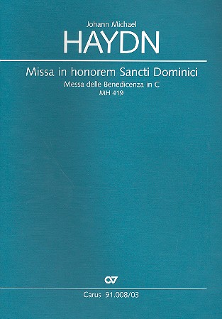 Missa in honorem Sancti Dominici MH419  für Soli, gem Chor und Orchester  Klavierauszug