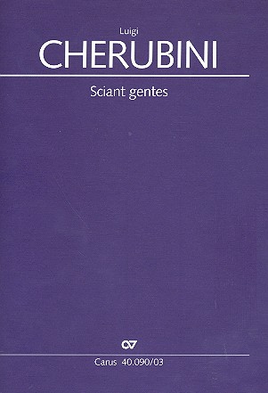 Sciant gentes für Soli, gem Chor und  Orchester  Klavierauszug (la)