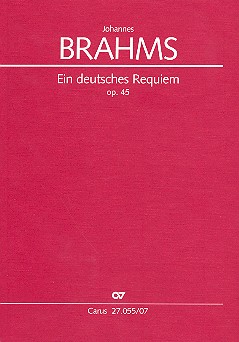 Ein deutsches Requiem op.45&nbsp;&nbsp;für Soli, gem Chor und Orchester&nbsp;&nbsp;Studienpartitur