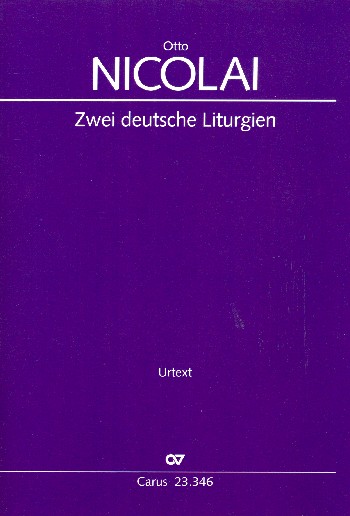 2 deutsche Liturgien  für Soli und gem Chor a cappella  Partitur