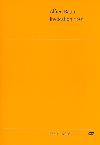 Invocation für Violoncello (Violine)  und Orgel  