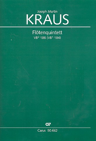 Flötenquintett VB²188 &nbsp;&nbsp;für Flöte und Streichquartett&nbsp;&nbsp;Partitur