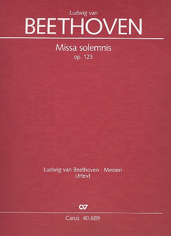 Missa solemnis D-Dur op.123 für Soli,&nbsp;&nbsp;gem Chor und Orchester&nbsp;&nbsp;Partitur