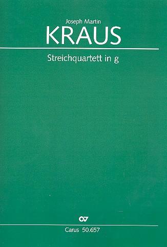 Streichquartett g-Moll Nr.7 op.1,3 VB2 183&nbsp;&nbsp;Partitur und Stimmen&nbsp;&nbsp;