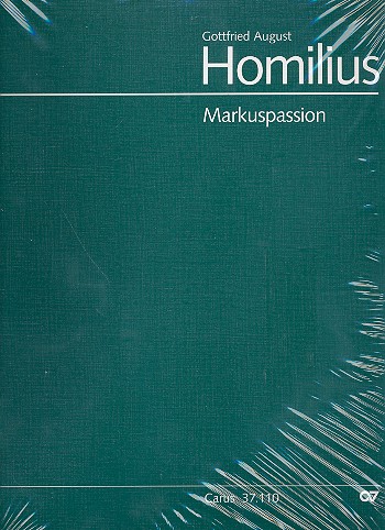 Markuspassion für Soli, gem Chor  und Orchester  Partitur (dt),  broschiert