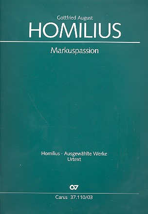 Markuspassion für Soli, gem Chor  und Orchester  Klavierauszug (dt)
