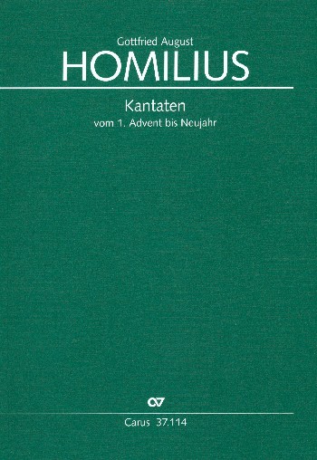 Kantaten vom 1. Advent bis Neujahr  Partitur  