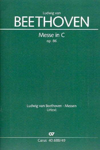 Messe C-Dur op.86&nbsp;&nbsp;für Soli, gem Chor und Orchester&nbsp;&nbsp;Orgel