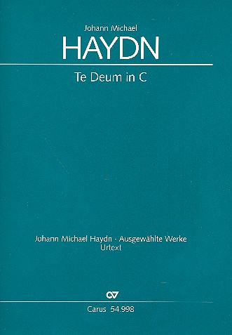 Te Deum C-Dur Hob.XXIIIc:1 für Soli,  für gem Chor und Orchester  Partitur