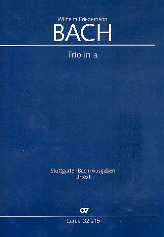 Trio a-Moll BR-WFB:B15 (Fk49) für&nbsp;&nbsp;2 Flöten und Bc&nbsp;&nbsp;Partitur und Stimmen (Bc nicht ausgesetzt)
