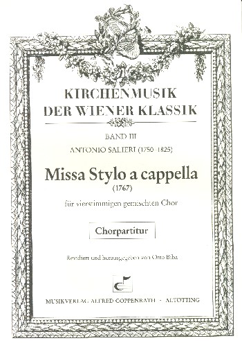 Missa Stylo a cappella&nbsp;&nbsp;für gem Chor a cappella&nbsp;&nbsp;Partitur
