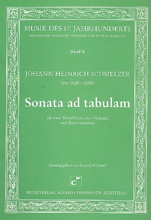 Sonata ad tabulam&nbsp;&nbsp;für 2 Blockflöten (Flöten), 2 Violinen und Bc&nbsp;&nbsp;Partitur