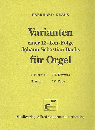 Varianten einer 12-Ton-Folge Johann Sebastian Bachs  für Orgel  