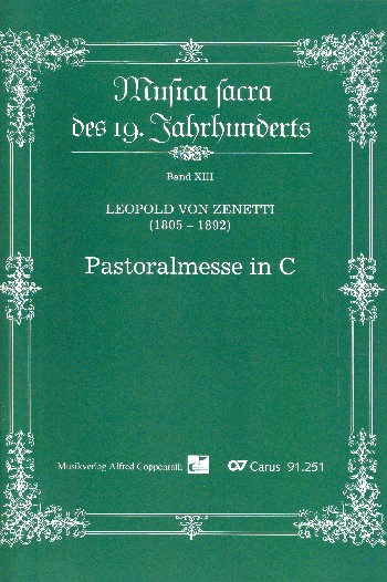 Pastoralmesse iC-Dur&nbsp;&nbsp;für Soli, gem Chor und Orchester&nbsp;&nbsp;Partitur