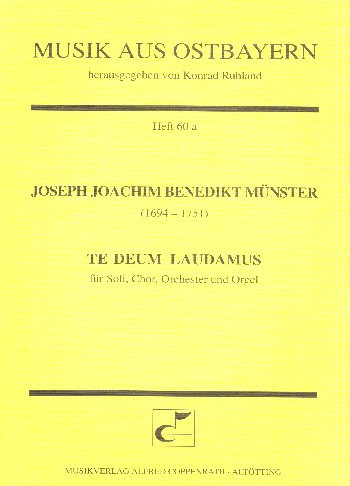 Te Deum laudamus&nbsp;&nbsp;für Soli, gem Chor, Orchester und Orgel&nbsp;&nbsp;Partitur (la/de)