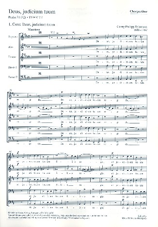 Deus judicium tuum für Soli, gem Chor&nbsp;&nbsp;und Orchester&nbsp;&nbsp;Chorpartitur