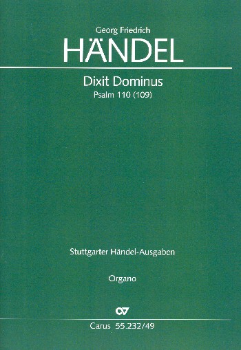 Dixit Dominus&nbsp;&nbsp;für Soli, gem Chor und Orchester&nbsp;&nbsp;Orgel