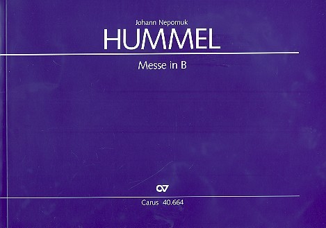 Messe B-Dur für gem Chor und Instrumente  Partitur  