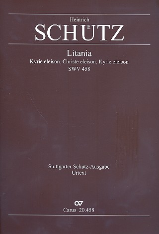 Litania SWV458 für 6 Stimmen (gem Chor)&nbsp;&nbsp;und Bc&nbsp;&nbsp;Partitur