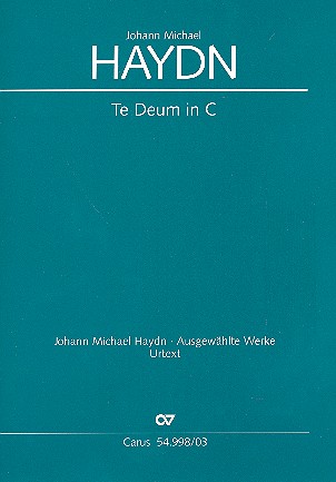 Te Deum C-Dur Hob.XXIIIc:1 für Soli,  für gem Chor und Orchester  Klavierauszug